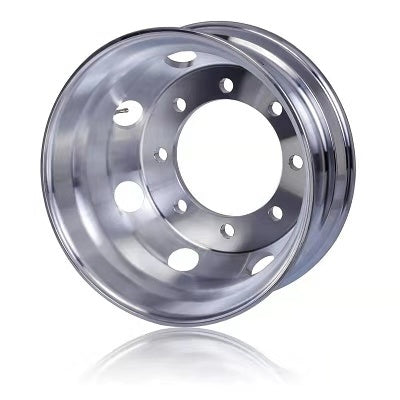 22.5x8.25 Truck Wheels Alcoa Style Forged Aluminum Rims Both-Side Mirror Polished Hub-Piloted