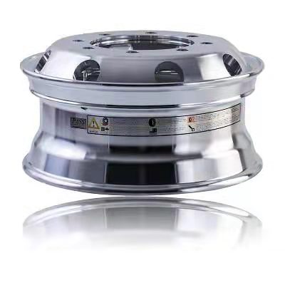 22.5x8.25 Truck Wheels Alcoa Style Forged Aluminum Rims Both-Side Mirror Polished Hub-Piloted