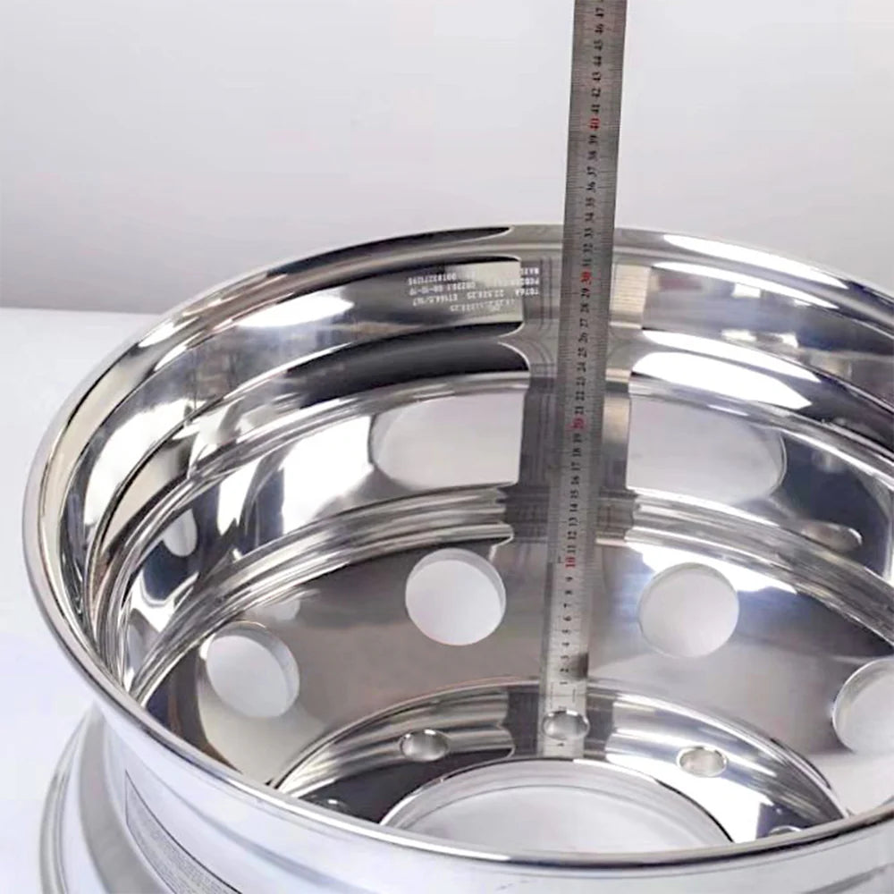 22.5x8.25 Truck Wheels Alcoa Style Forged Aluminum Rims Both-Side Mirror Polished Hub-Piloted